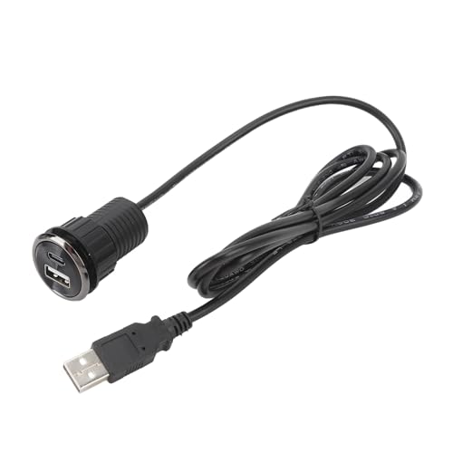 Pilipane Desktop Power Grommet Small Hidden Flush Mount Power Strip Socket con 2 puertos de carga USB para mesa de oficina o conferencia, material ABS, tamaño de orificio 2.5cm miniatura 4
