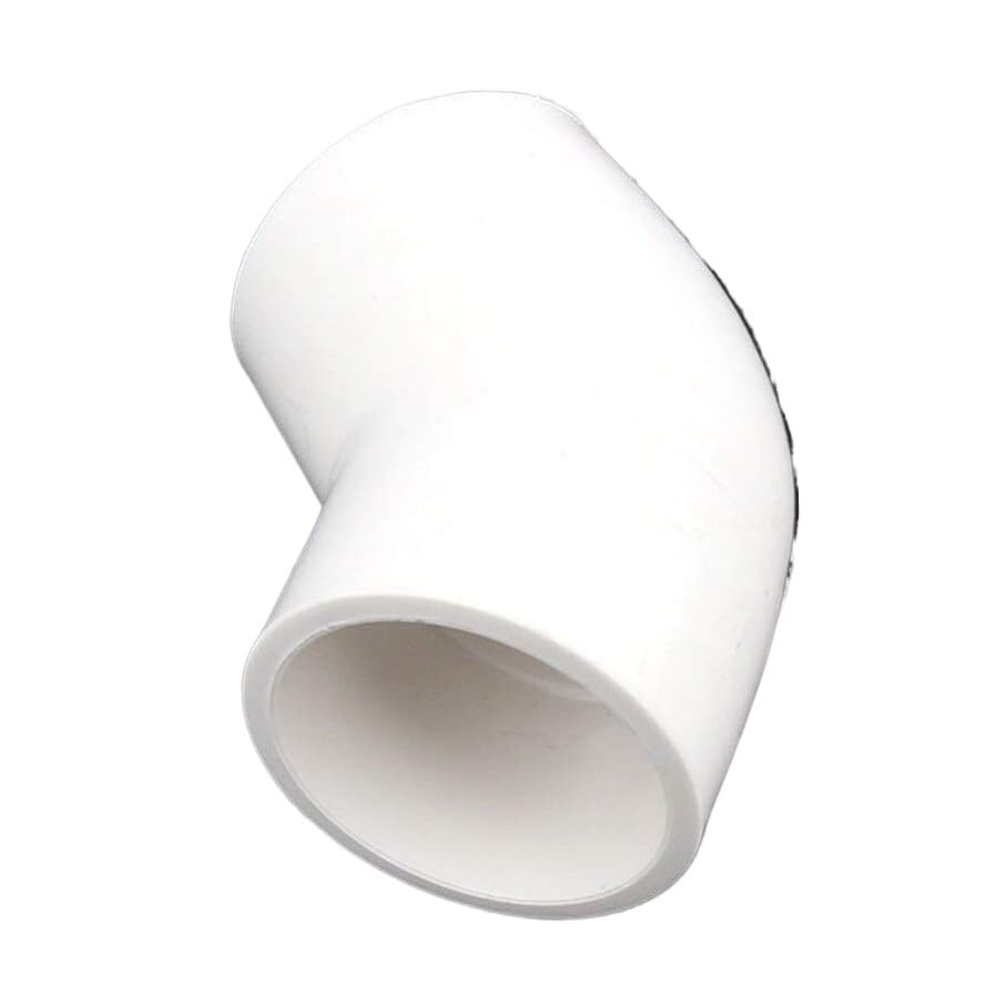 Lot de 5 raccords de tuyaux en PVC, 5 pièces 20 mm, 25 mm, 32 mm, 40 mm, 50 mm joints de coude PVC 45 degrés connecteurs eau pour jardin accessoires pour tuyau d'arrosage conduits adaptateurs tuyau