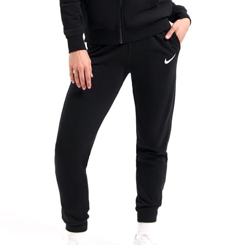 Nike Damen W Nk Flc Park20 Pant Kp Hose, Black/White/White, M EU