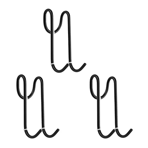 Morobor Ganchos de puerta de cristal para ducha, 3 ganchos de acero inoxidable 304, sin marco, sin taladrar, ganchos para escobilla de ducha, ganchos para toallas en forma de S Cover