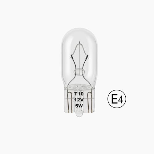 Light Galaxy ... Ihr Lichtlieferant 10x Standlicht T10 Lampe W5W 12V 5W Glassockellampe W2.1x9.5d Parklicht Birne Positionslicht Innenraumbeleuchtung Auto