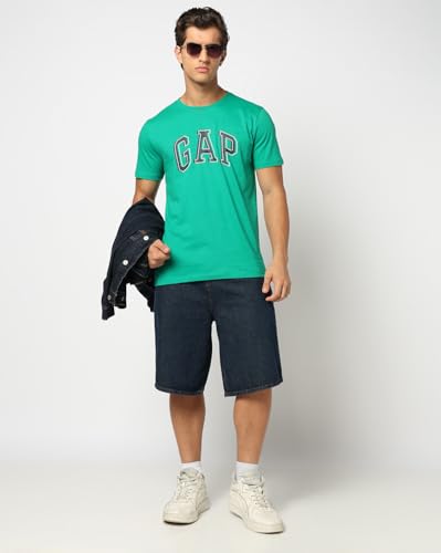 Image of Gap Men Graphic Printed Slim Fit Crew Neck Short Sleeves T-Shirt