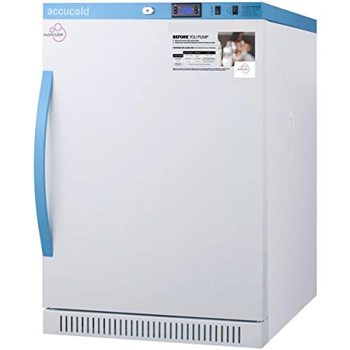 Image of Summit Appliance MLRS6MC Accucold 6 Cu.Ft MOMCUBE All-Refrigerator, For Breast Milk Storage, ADA Compliant, 4 Adjustable Shelves, Door Lock, LED Display, Power Loss Alarm, Self-Closing Door