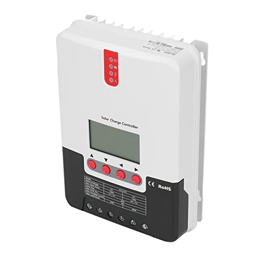FECAMOS Régulateur de Charge MPPT, contrôleur de Charge de Panneau Solaire à Compensation de température Indicateur de défaut LED Haute efficacité pour équipements électriques