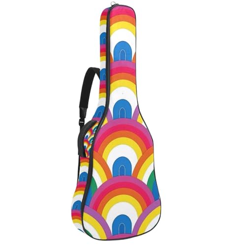 Sac de guitare acoustique avec bandoulière réglable et 2 poches