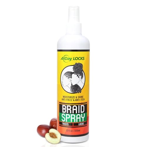 AllDay Locks Braid Spray - Refreshing Hydration for Braids, Dreadlocks, and More, Hydrating Hair...