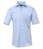 Comfort Fit CASAMODA Herren Chambray Hemd Halbarm uninah 008060 Comfort Fit