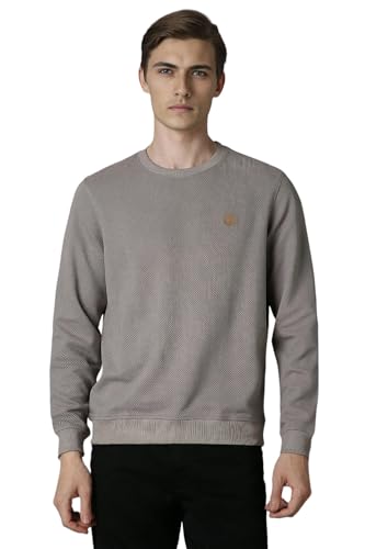 Image of Louis Philippe PolyMen's Cotton Round Neck Sweatshirt