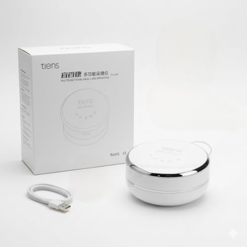 Image of Tiens TQ-Z40 Multifunctional Head Care Apparatus | Rechargeable Electric Scalp Massager for Stress Relief & Hair Health | Portable Head & Body Therapy Device