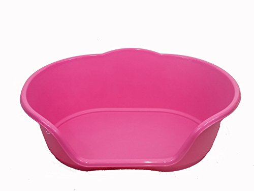 Large PINK Plastics Dog Bed / Cat Bed Basket Heavy Duty Made In U.K Available in Small, Medium, Large And Extra Large