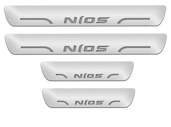 Image of Door Sill /Foot Step Stainless Steel Plates with NIOS (Set of 4 Pcs)