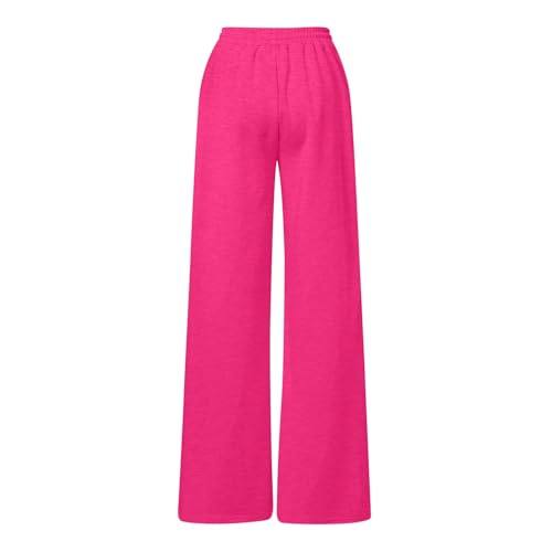 Baggy Sweatpants for Girls Cute Bowknot Preppy Clothes Straight Leg Sweat Pants Elastic Drawstring Joggers with Pockets4