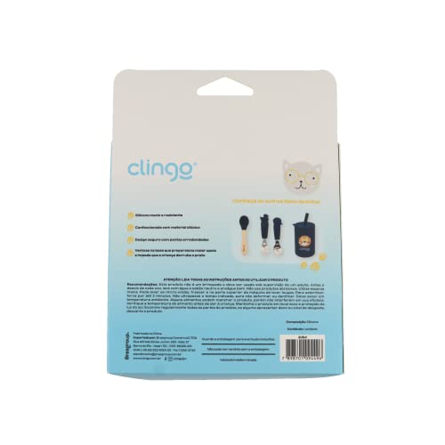 CLINGO Bowl De Silicone Com Ventosa Azul, Modelo: 3054