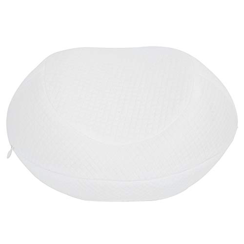 XHTLLO High Density Memory Foam Knee Pillow, Erproceednomic Comfort Cushion for Sleeping, Leg Support, and Orthopedic Relief, Promotes Better Sleep (White)