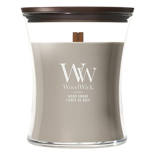 Bougie parfumée WoodWick moyenne au parfum Feu de bois pour une ambiance cocooning unique