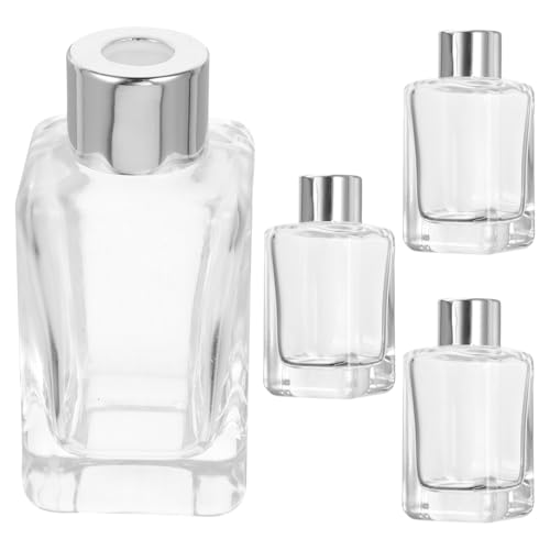 Perfume de 50ml en botella cuadrada de diseño clásico con tapón plata set de 4 2