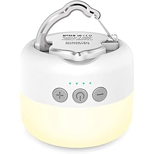Lanterne de Camping , LED Lampe de Camping avec Rechargeable 5200mAh et 4 Modes d’éclairage Lanterne de torche de Camping pour la Randonnée, la Pêche, les Coupures de Courant à la Maison