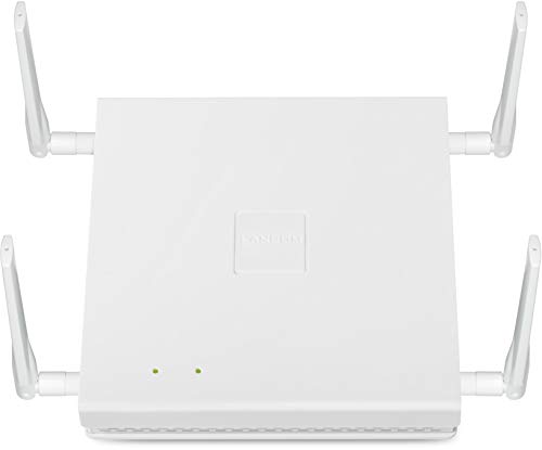 LANCOM LN-862 Business-Access Point mit bis zu 867 MBit/s, Beamforming, Vier Reverse SMA-Antennenanschlüsse, PoE (IEEE 802.3at), Dual Concurrent WLAN (2,4 & 5 GHz) 2x2 MU-MIMO, Weiß
