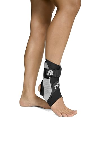 Ankle Support Brace for Men and Women, Medium Size, Right Foot - Black