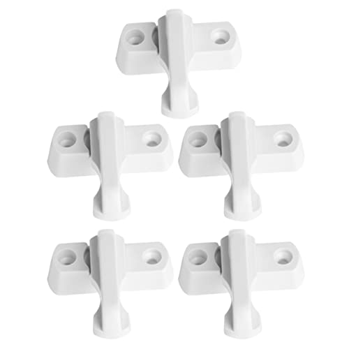 Angoily 5 Piezas bloqueo de ventana rejas de seguridad para ventanas tapón equipo anti-rayaduras cerradura restrictor de ventana cerraduras de ventana Aleación de zinc
