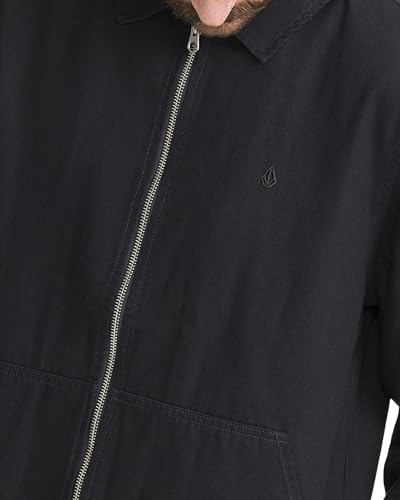 Image of Volcom Men's Palm Drive Faux Sherpa Lined Jacket - Utility Workwear