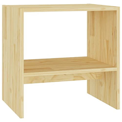 vidaXL Massivholz Kiefer Nachttisch Nachtschrank Nachtkonsole Nachtkommode Schlafzimmer Schrank Kommode Beistelltisch 40x30,5x40cm