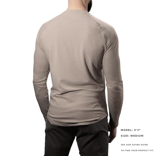 Lanky Llama (New) Meridian Henley | Raglan Sleeve | for Tall Slim Men2