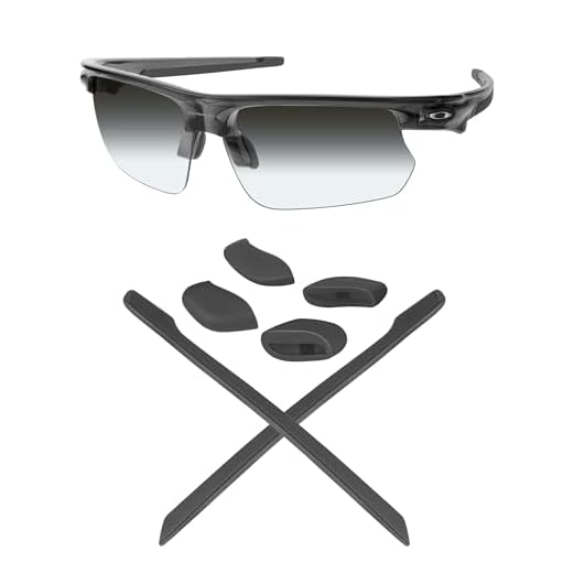 Mryok Kits de substituição para óculos de sol Oakley Bisphaera OO9400 - Cinza