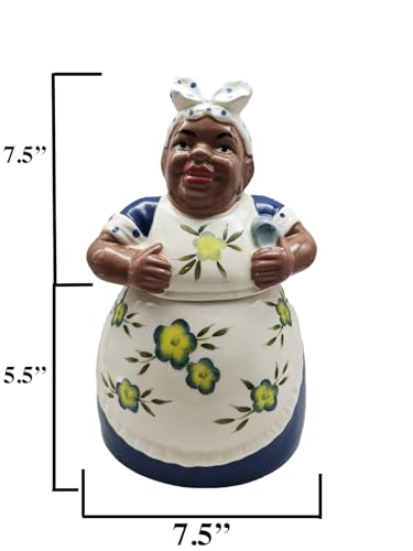 A.C.K. Trading Co. AX-AY-ABHI-39735 Ack Blue African American Cookie Jar thumb #2