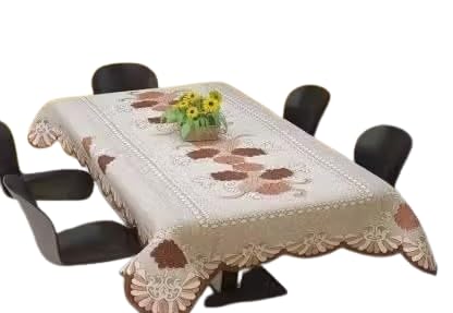 Brown Rectangular Table Cover – 60x90 Inches, Cotton/Table Cover -054_Brown-image-25
