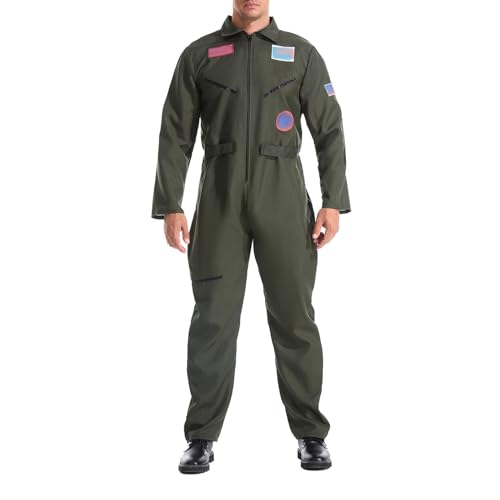 Costume de pilote pour homme idéal pour un carnaval réussi ou un spectacle sur scène