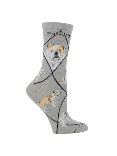 Image of WHD American Bull Dog Crew Socks for Women & Men | Gift for Dog Lovers, Cute Pet Socks