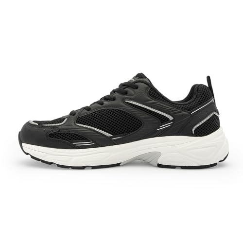 Image of Red Tape Men's Sneakers Grey Green Mesh Pu Round Toe Lace-Up