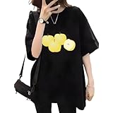 [ZKCASA] 秋の味覚の梨 Tシャツ メンズ 半袖 トップス 春夏服 綿100% カットソー 大きいサイズ カジュアル ゆったり おしゃれ インナーシャツ 快適 柔らかい S