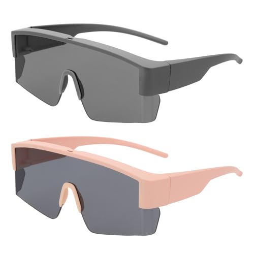 Lentes de sol deportivos polarizados para ciclismo running y conduccion segura con marco gris ligero