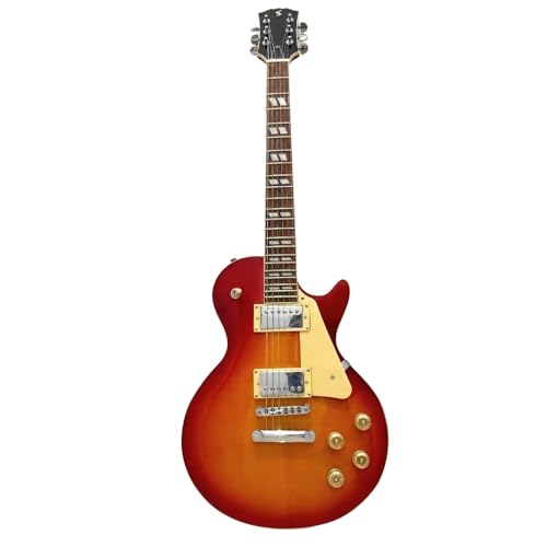 Guitarra Eléctrica Stagg Tipo Les Paul Cherry Sunburst | Cuerpo Sólido, Humbuckers Potentes, Acabado...