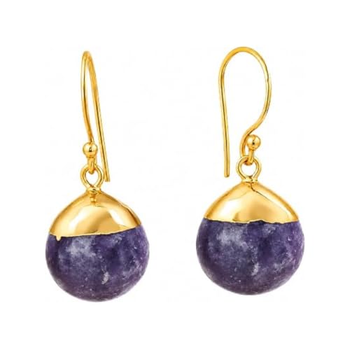 Gempires Natural Lepidolite Pear Dangle...