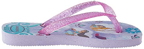 Chinelo, Havaianas, Kids Slim Princess, Lavanda/Purpura Jelly Glitter, 27/28, Meninas