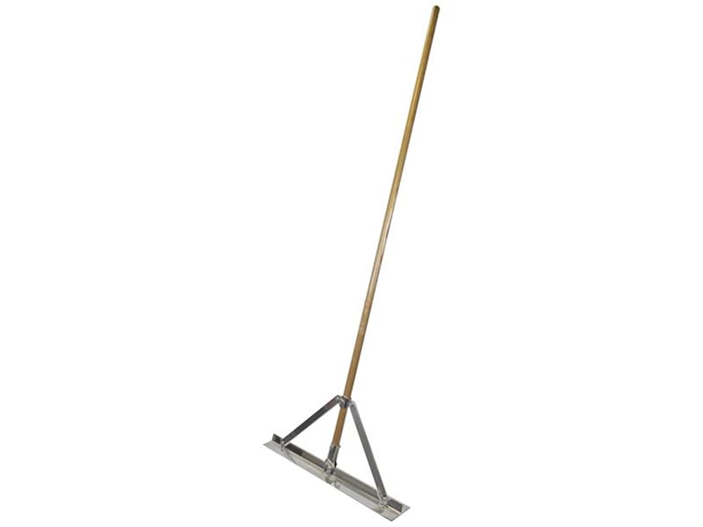 Faithfull Wood/Aluminium Concrete / Tarmac Rake (Spazzle) With En Handle