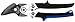 Bessey Cutting Snips D27A Right Cutting, Black/Blue/Silver