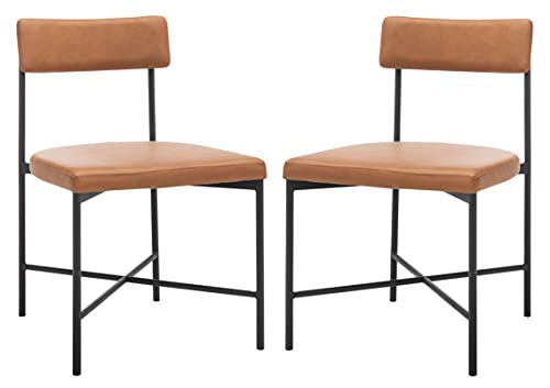 SAFAVIEH Home Collection Archer Faux Leather Dining Chair (Set of