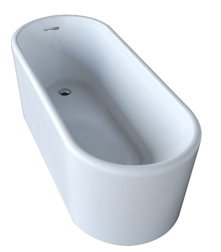 Spa World Venzi Vz6728Ensxcwxx Vida Collection Oval Soaking Bathtub, 28X67, Reversible Drain, Wh #TOP23