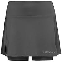 HEAD CLUB Basic Skort Girls, anthrazit, 140 EU