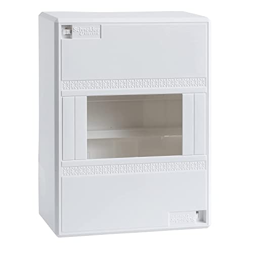 Schneider Electric 13396 Mini Coffret Opale, Coffret de répartition en saillie - IP 30-6 modules Blanc