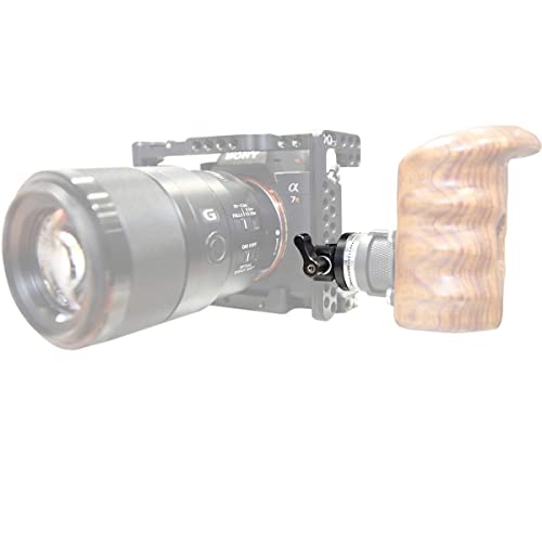 Image of NICEYRIG NATO Clamp to Rosette Mount Adapter (M6 Thread Diameter 31.8mm) Applicable for ARRI Rosette Wooden Handgrip, Quick Release and Lock