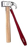 CAMPINGMOON Camping Hammer Hering Zeltpfahl Hammer Edelstahl Kopf Holz Hand mit Zeltplanenpfahl Entferner C6