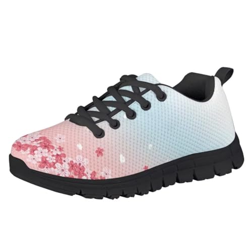 Kid Purple Girls Shoes Running Sports Sneakers Black Sole3