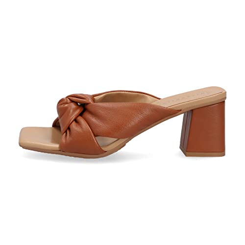 HISPANITAS - Rosalia 6 Mule Tiras Cruzadas para: Mujer Color: Marrón Talla: 40