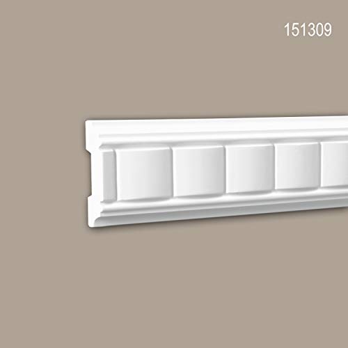 Moldura para pared de poliuretano Profhome para tapar juntas y decorar salones 3