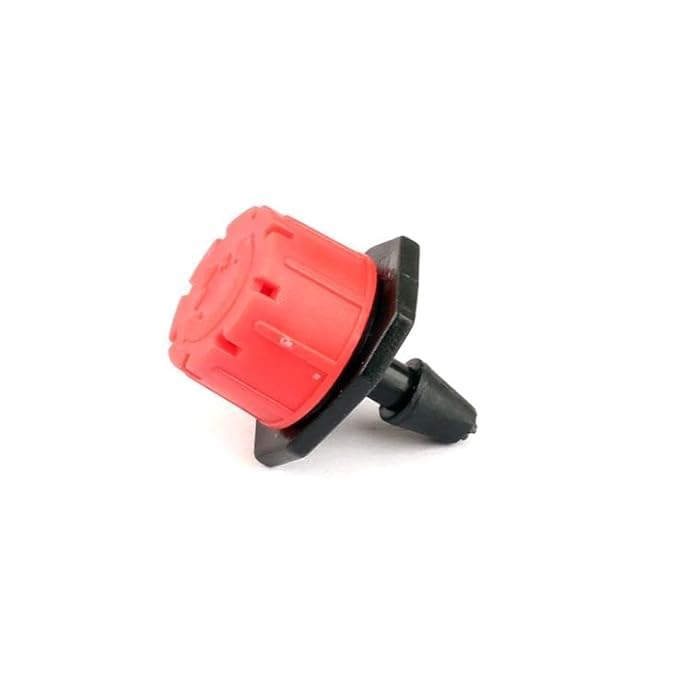 Adjustable Irrigation Dripper Sprinklers 1/4 Inch Emitters for Drip Irrigation System,Red-Black (25) (B0D35TPC82) Amazon Price History, Amazon Price Tracker